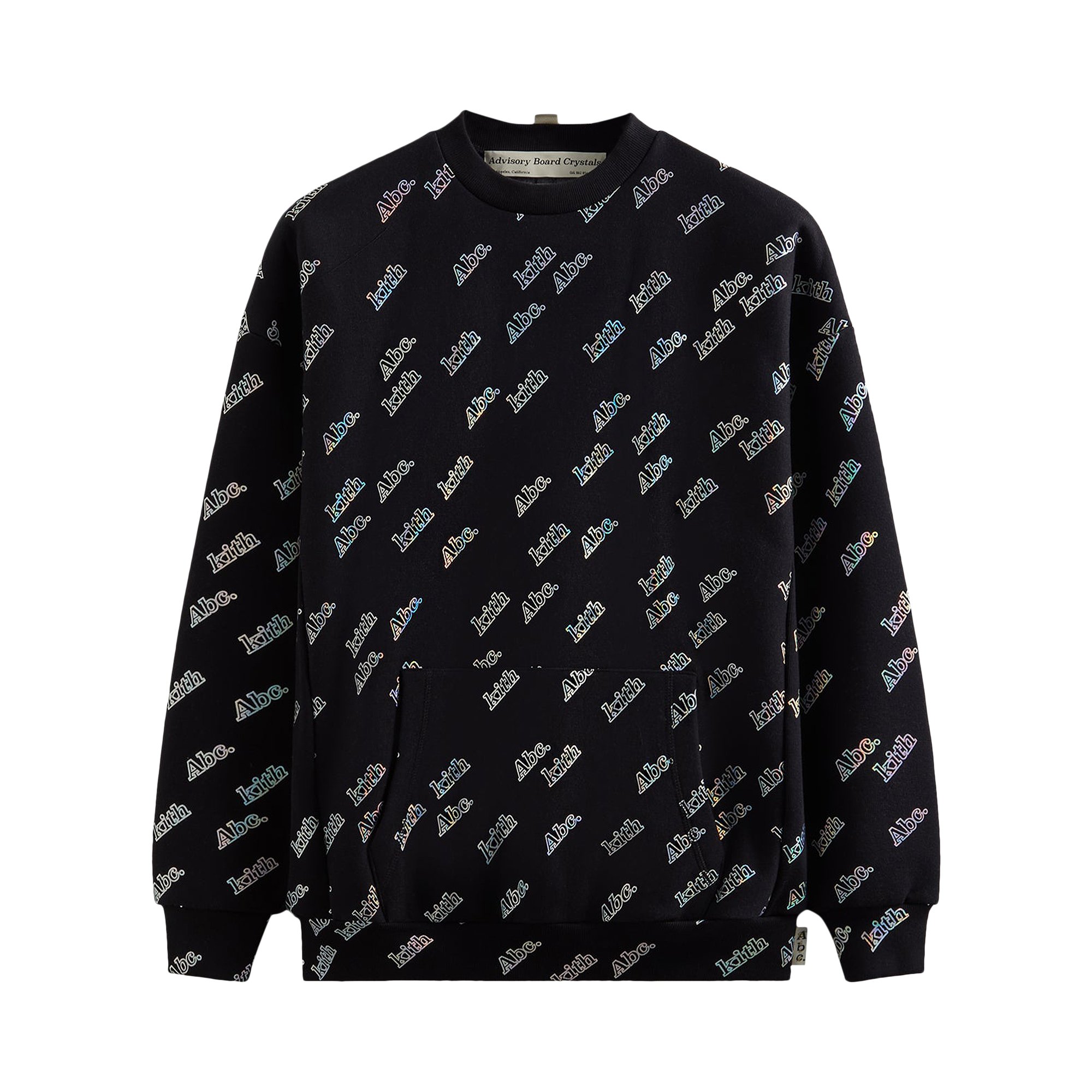 Kith For Advisory Board Crystals Holographic Print Crewneck 'Black'