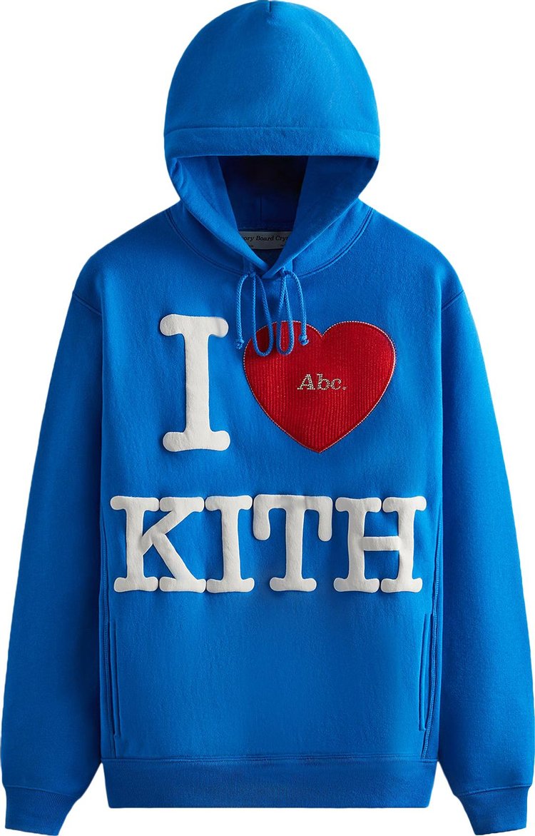 Kith For Advisory Board Crystals I Love Kith Hoodie 'Blue'