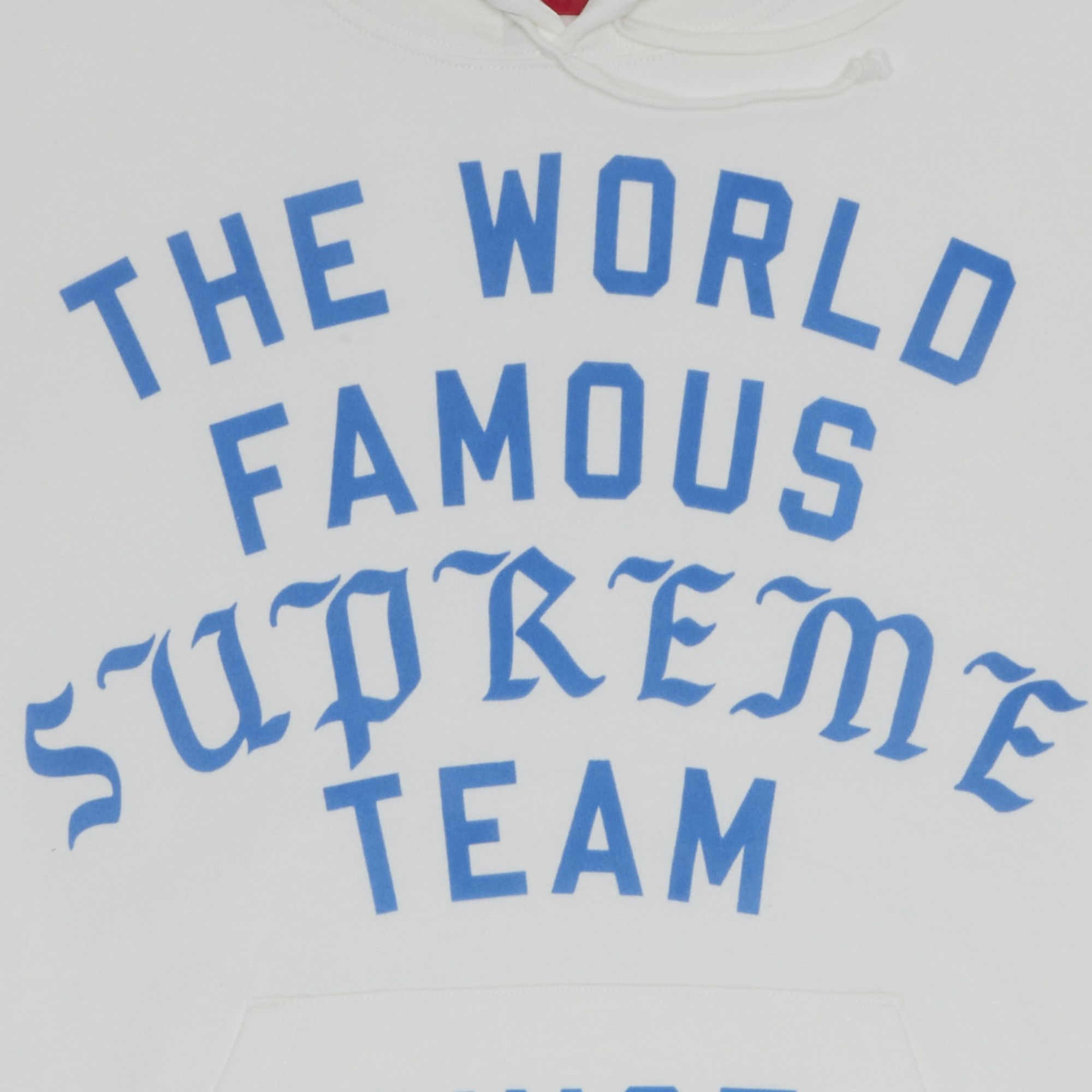 Buy Supreme Team Flocked Hooded Sweatshirt 'White' - SS23SW12