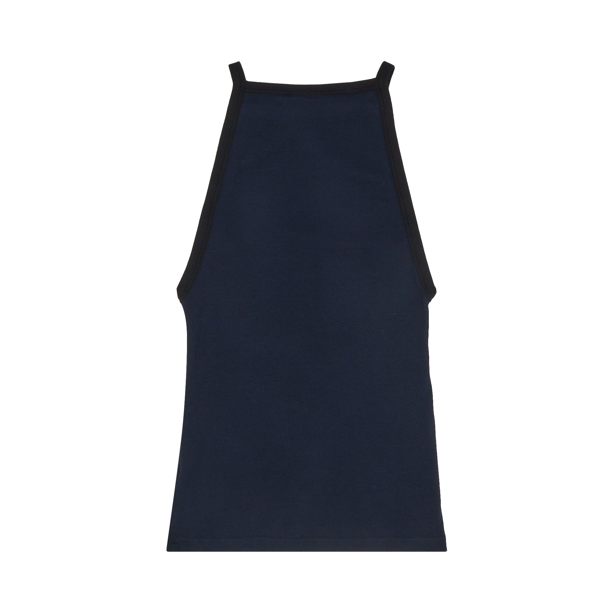 Buy Courrèges Light Ribs Contrast Tank Top 'Ocean Blue/Black