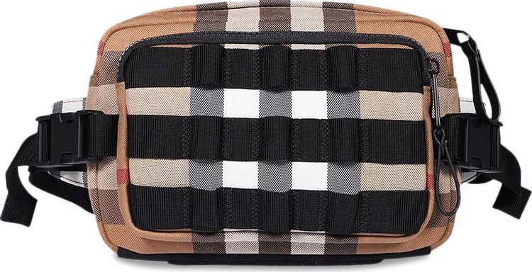 Burberry Check Pattern Crossbody Bag 'Birch Brown Check'