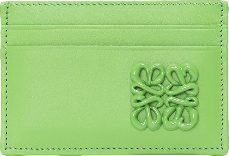 Loewe Inflated Plain Cardholder 'Pea Green'