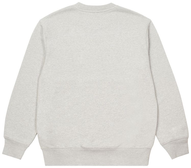 Palace Basically A Crew Grey Marl