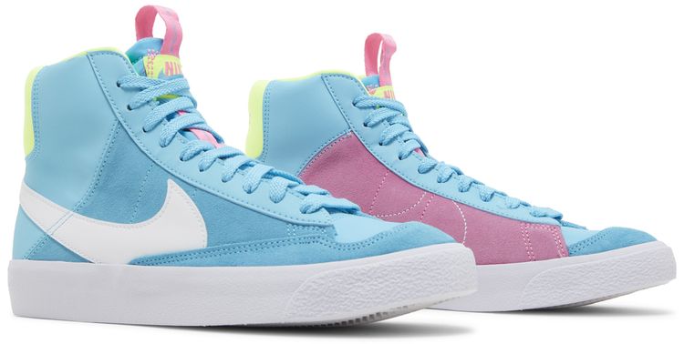 Nike Blazer Mid 77 GS Dance   Baltic Blue Volt Pink