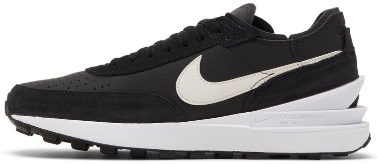 Nike Waffle One Leather Black White