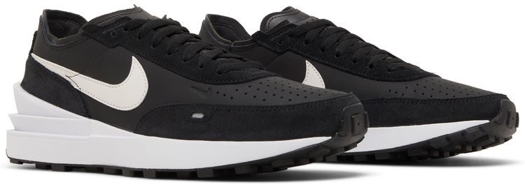Nike Waffle One Leather Black White