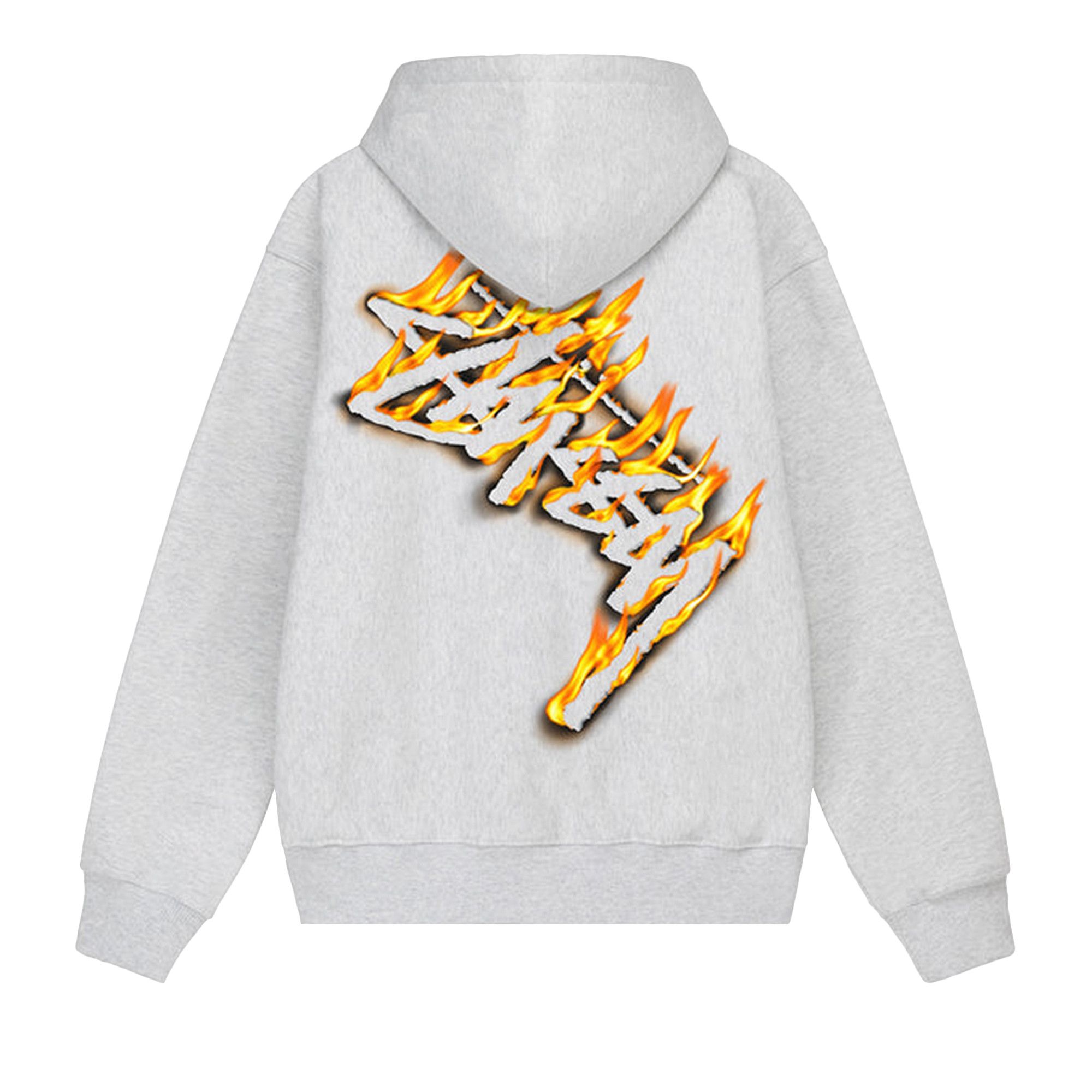 Buy Stussy Burning Stock Zip Hoodie 'Ash Heather' - 1974958 Buy Stussy Burning Stock Zip Hoodie 'Ash Heather' - 1974958