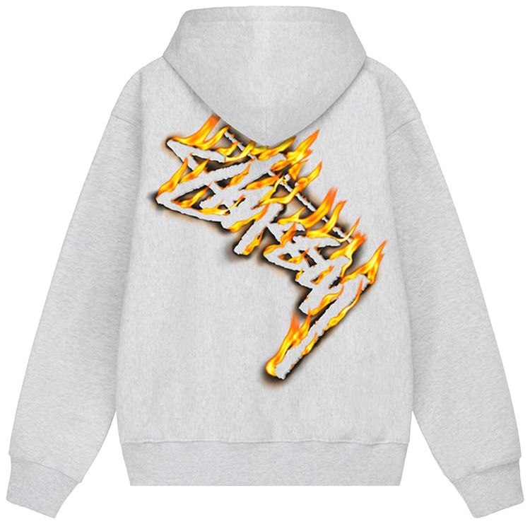 Buy Stussy Burning Stock Zip Hoodie 