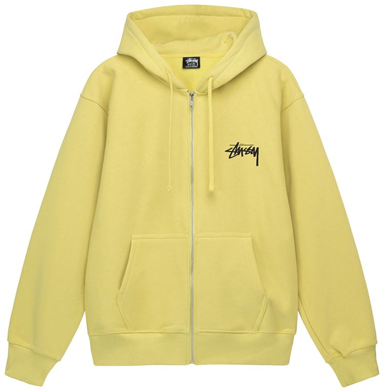 Buy Stussy Burning Stock Zip Hoodie Yellow - 1974958 YELL