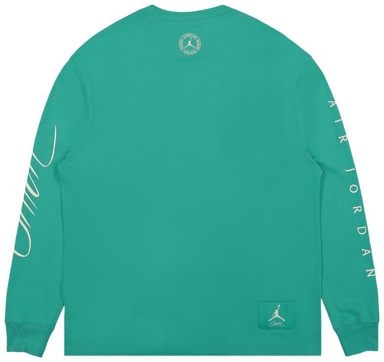 Air Jordan x Union Long Sleeve T Shirt Kinetic GreenCoconut Milk