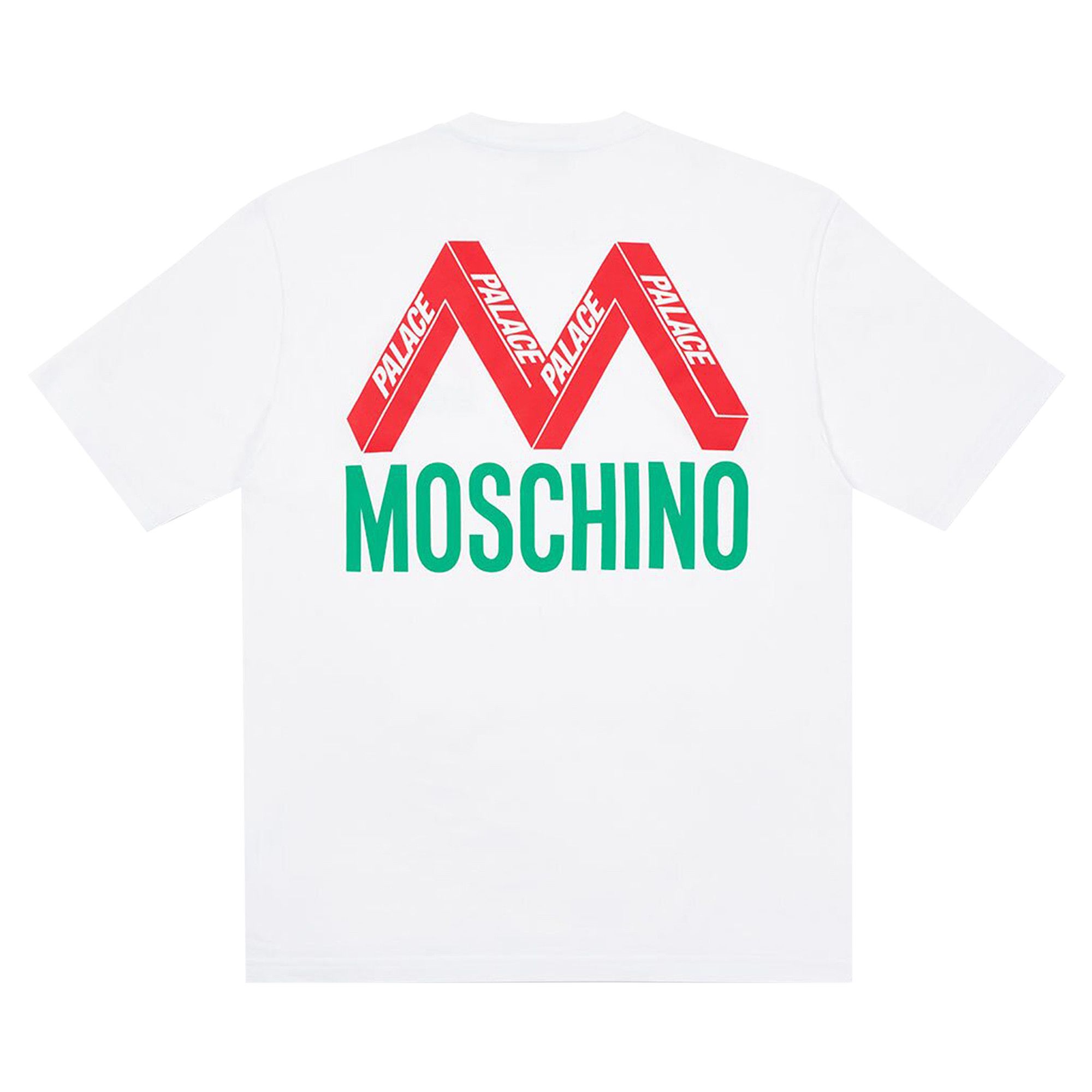 Buy Palace x Moschino T-Shirt 'White' - ZCA070313181001 | GOAT