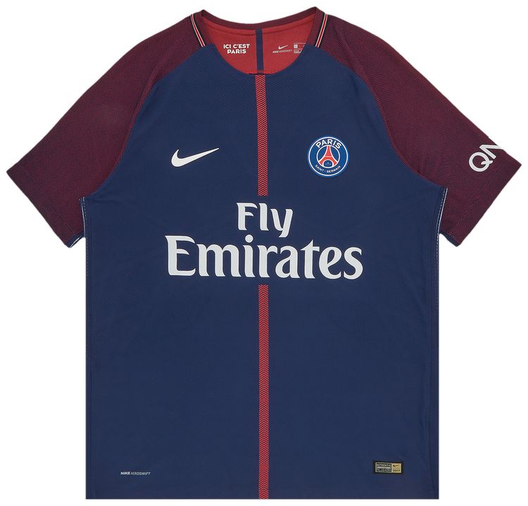 Nike Paris Saint Germain Vapor Home Ligue 1 Nemyar Jr Jersey Midnight NavyWhite