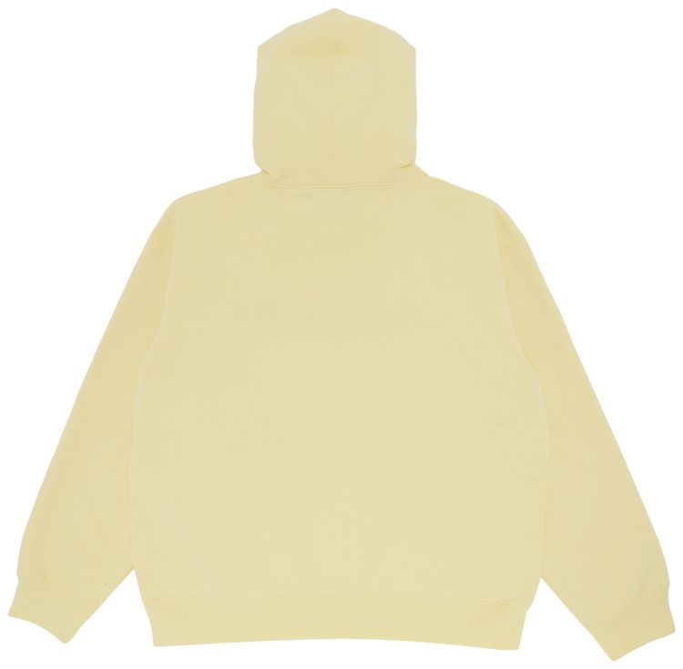 Supreme Script Hooded Sweatshirt Light Yellow