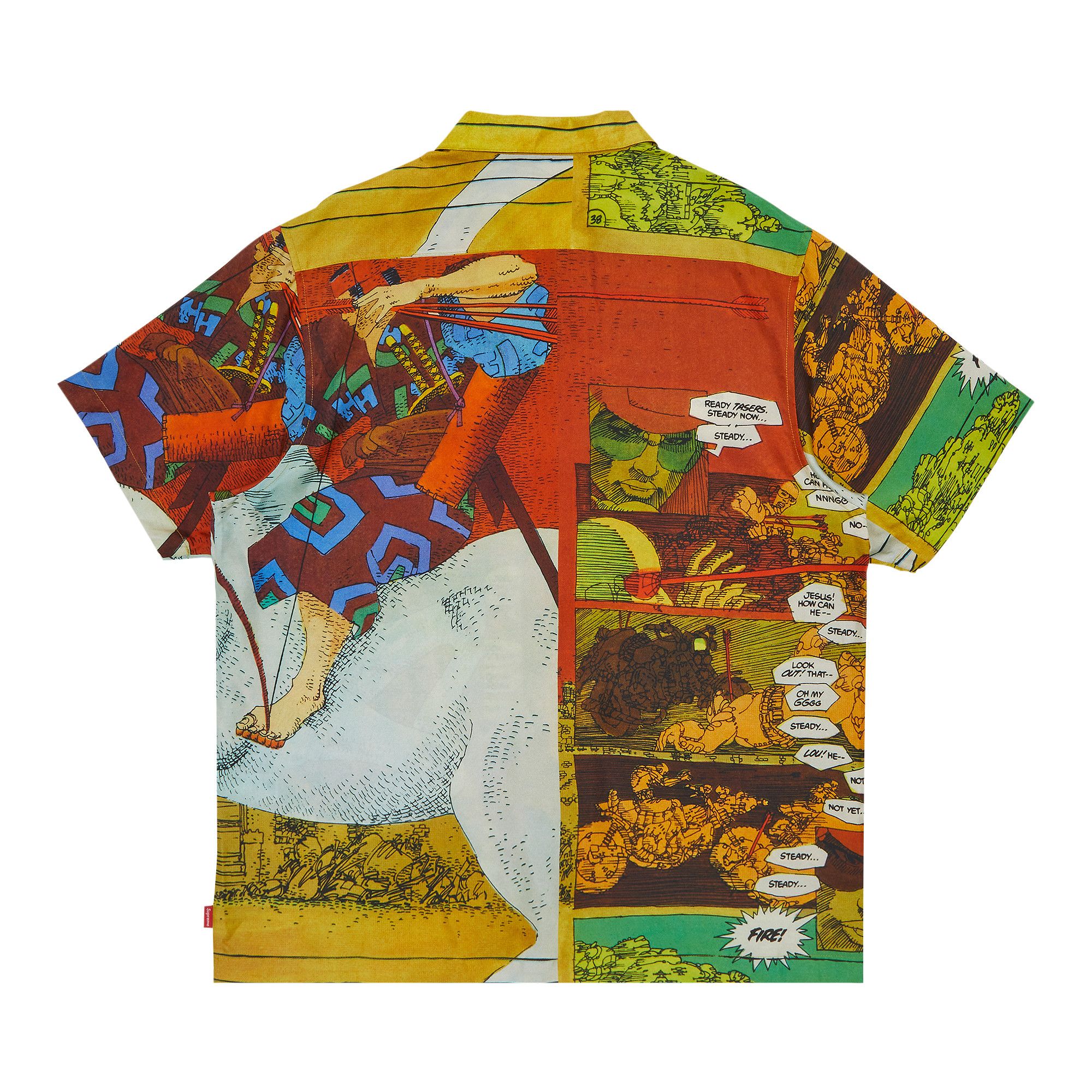 Size xxl Supreme Ronin Silk Short-Sleeve Shirt 'Gold'