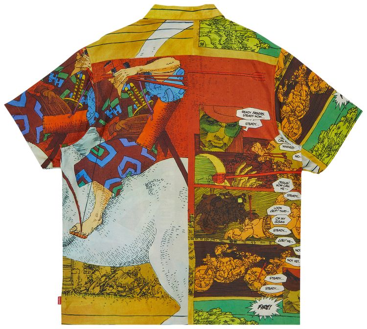 Supreme Ronin Silk Short Sleeve Shirt Gold