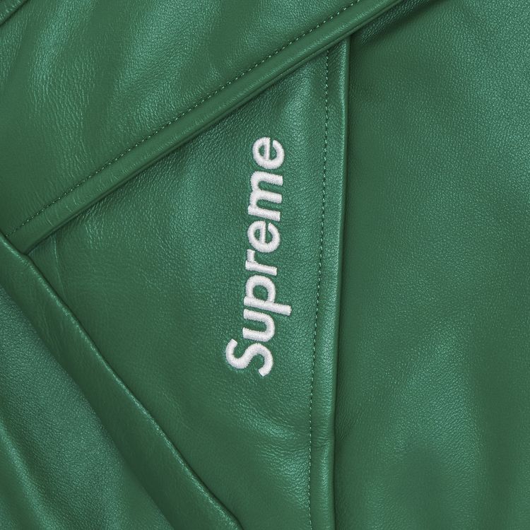 Supreme GORE TEX Leather 700 Fill Down Parka Green