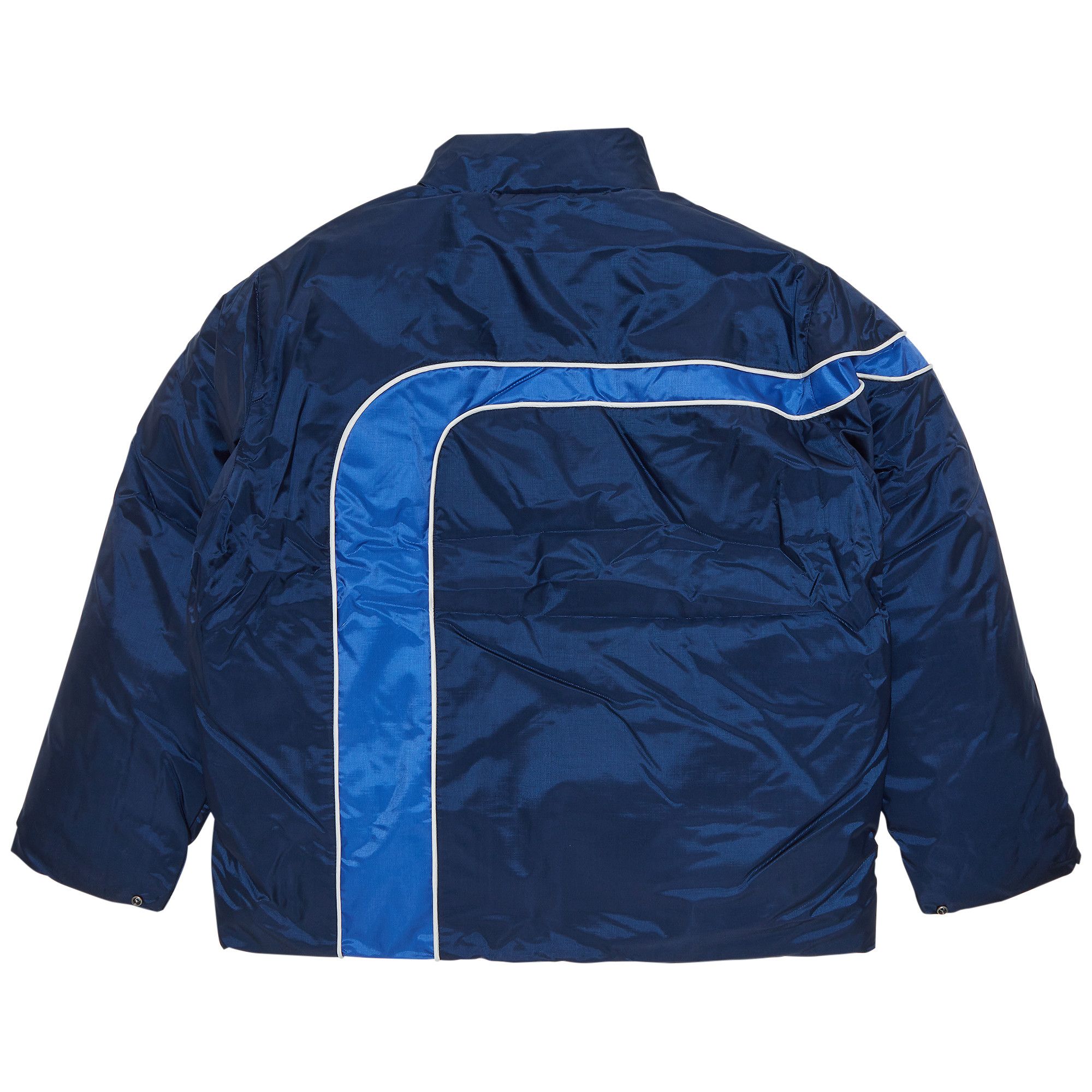 Buy Supreme Stripe Puffer Jacket 'Navy' - SS23J26 NAVY | GOAT