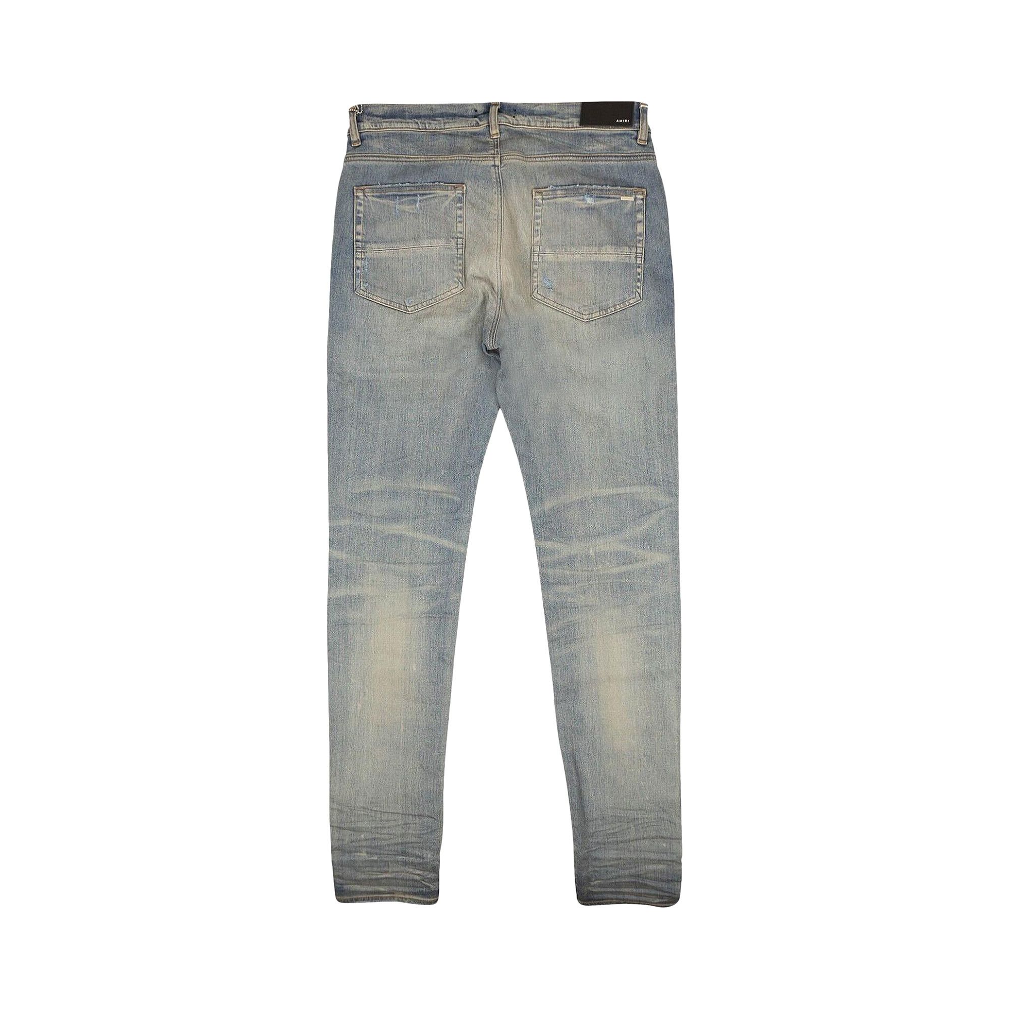AMIRI ダメージ ジーンズ MX1 JEAN PXMD001-CLAY INDIGO Buy Amiri MX1 Classic Jean 'Clay Indigo' - PXMD001 408 CLAY