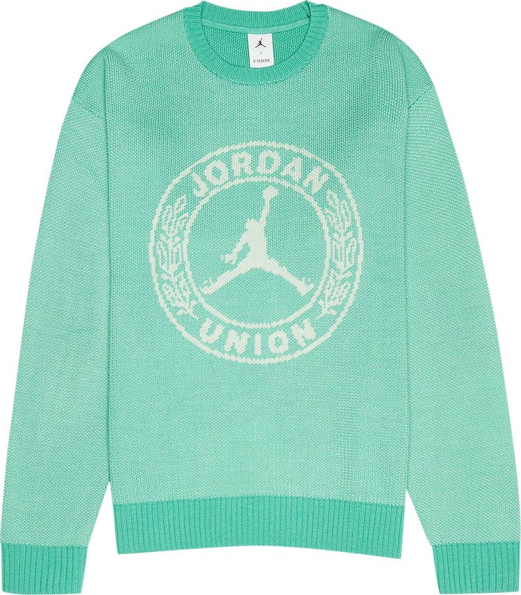Air Jordan x Union Sweater 'Kinetic Green/White'