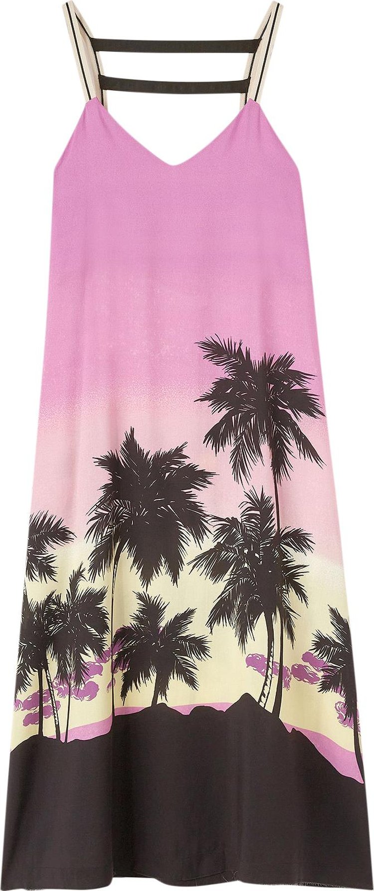 Palm Angels Sunset Straps Midi Dress 'Purple/Blue'