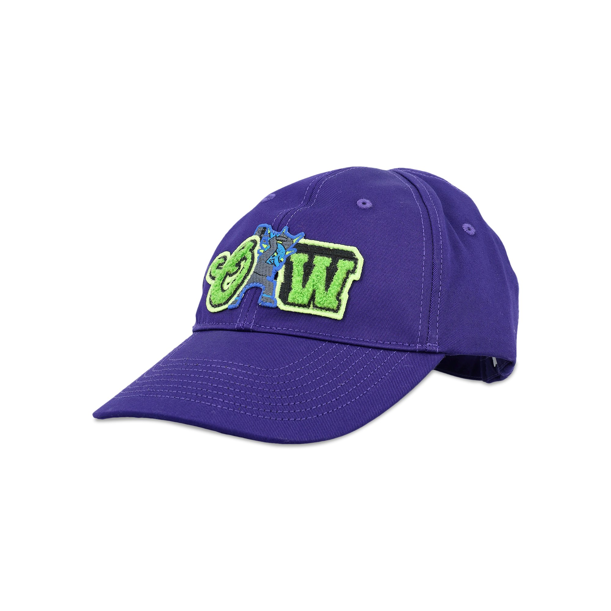 Buy Off-White Varsity Baseball Cap 'Purple/Green Flou