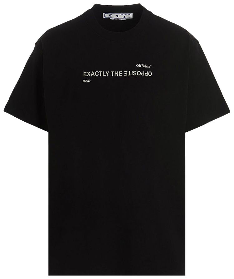 Off White Exactly The Opposite Tee BlackFuchsia