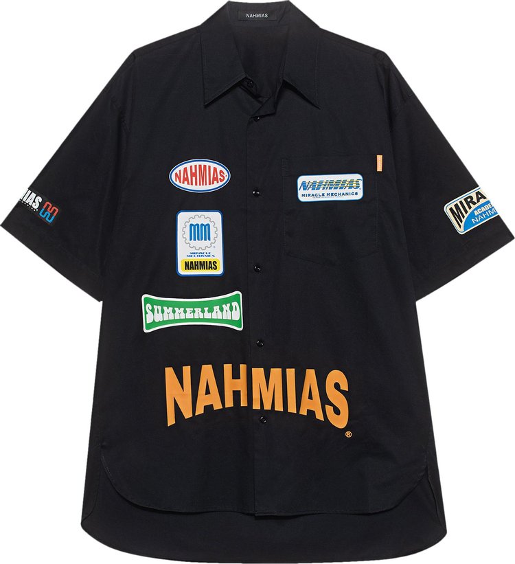 Nahmias Surf Comp Button Up Shirt 'Black'