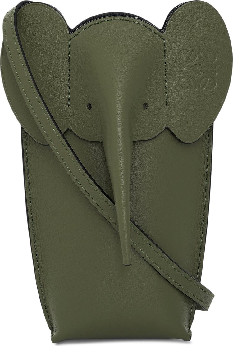 Loewe Elephant Shoulder Bag 'Avocado Green'