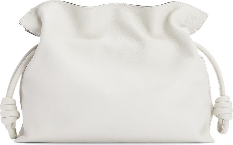 Loewe Flamenco Clutch Bag Soft White