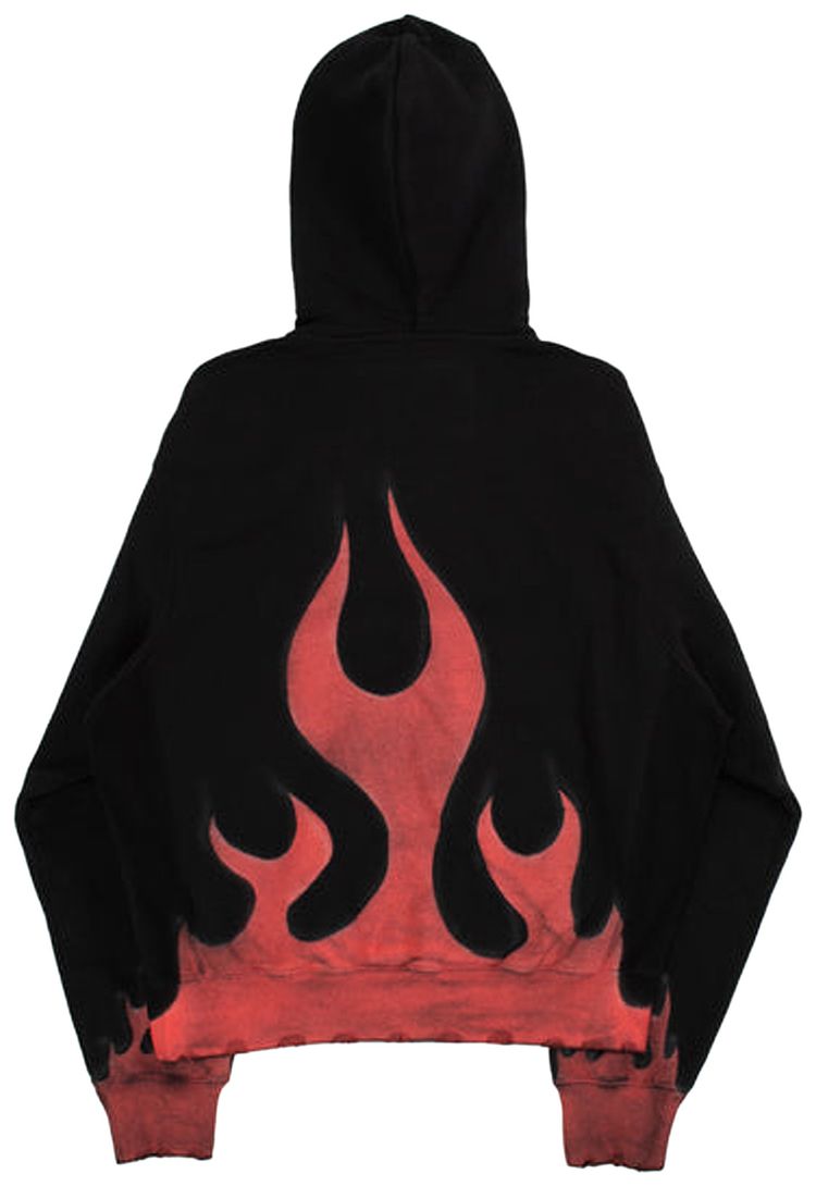 Heron Preston Heron Law Flames Hoodie BlackRed