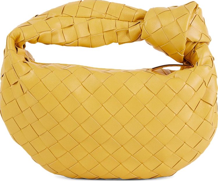 Bottega Veneta Jodie Intrecciato 15 Nappa Ice CreamGold