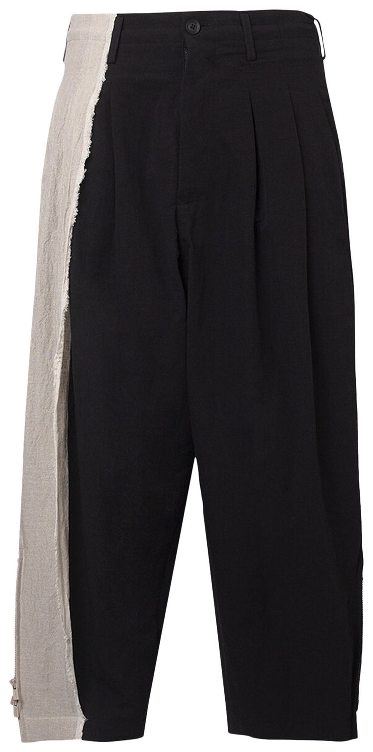 Yohji Yamamoto Pour Homme Side Zip Pants Black