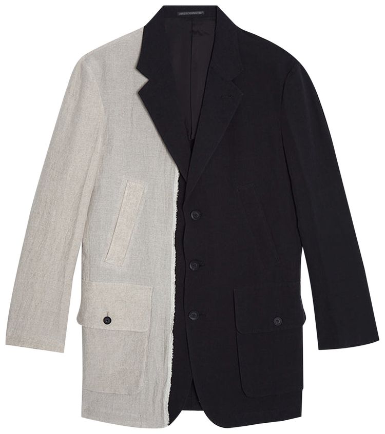 Yohji Yamamoto Pour Homme Right Front Box Pocket Jacket Black