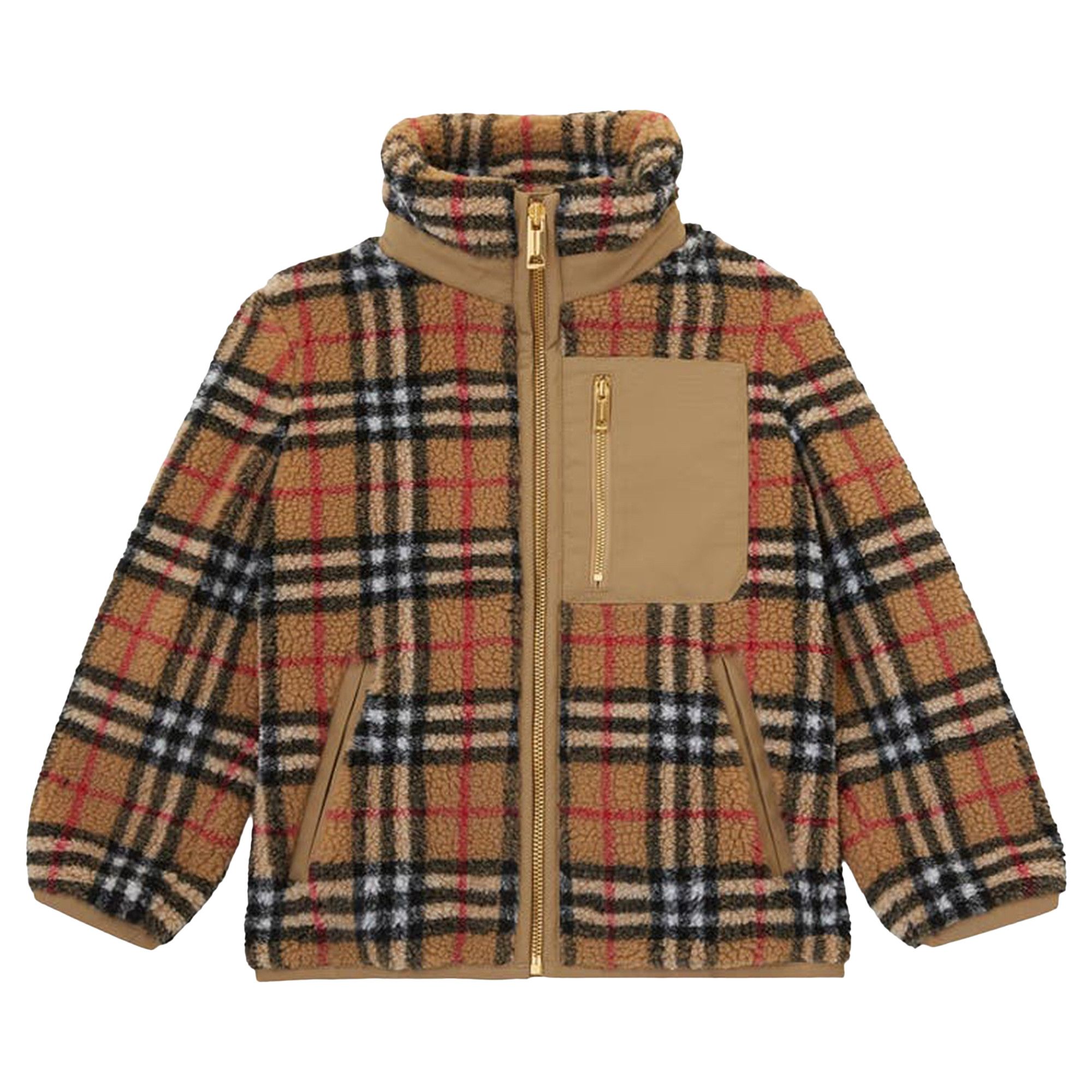 Buy Burberry Bergen Fleece Jacket 'Beige Chalk' - 8061694 | GOAT