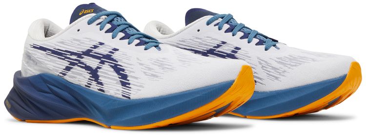 Asics Novablast 3 White Deep Ocean