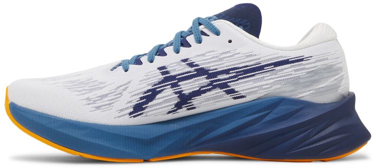 Asics Novablast 3 White Deep Ocean
