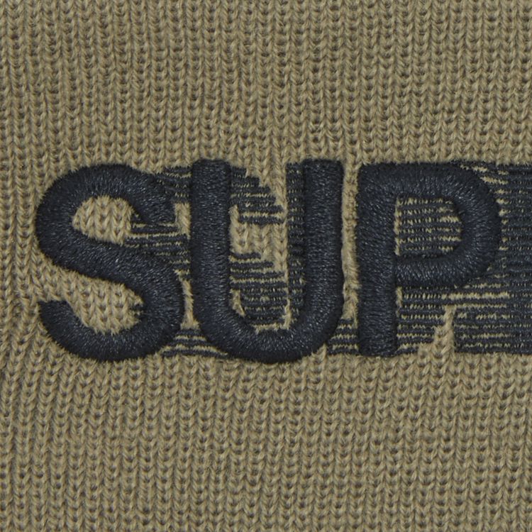 Supreme Motion Logo Beanie Taupe
