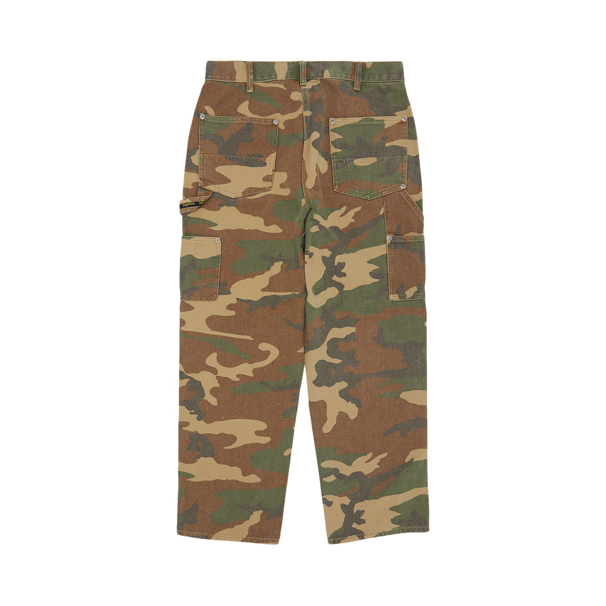 Buy Supreme Double Knee Painter Pant 'Woodland Camo Buy Supreme Double Knee Painter Pant 'Woodland Camo