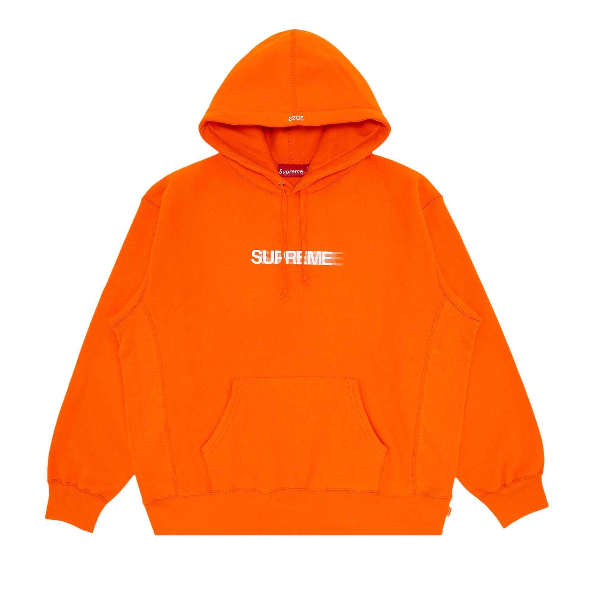 Supreme Motion Logo Hooded Sweatshirt 'Orange' | GOAT