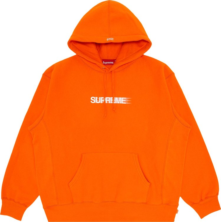 Supreme Motion Logo Hooded Sweatshirt 'Orange'