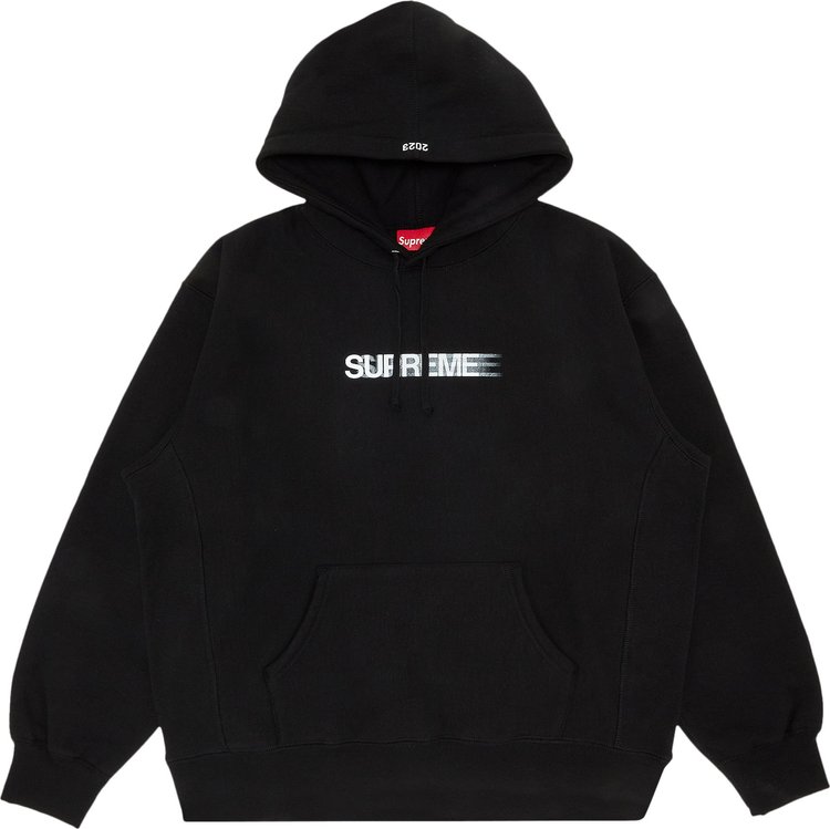 Supreme Motion Logo Hooded Sweatshirt 'Black'