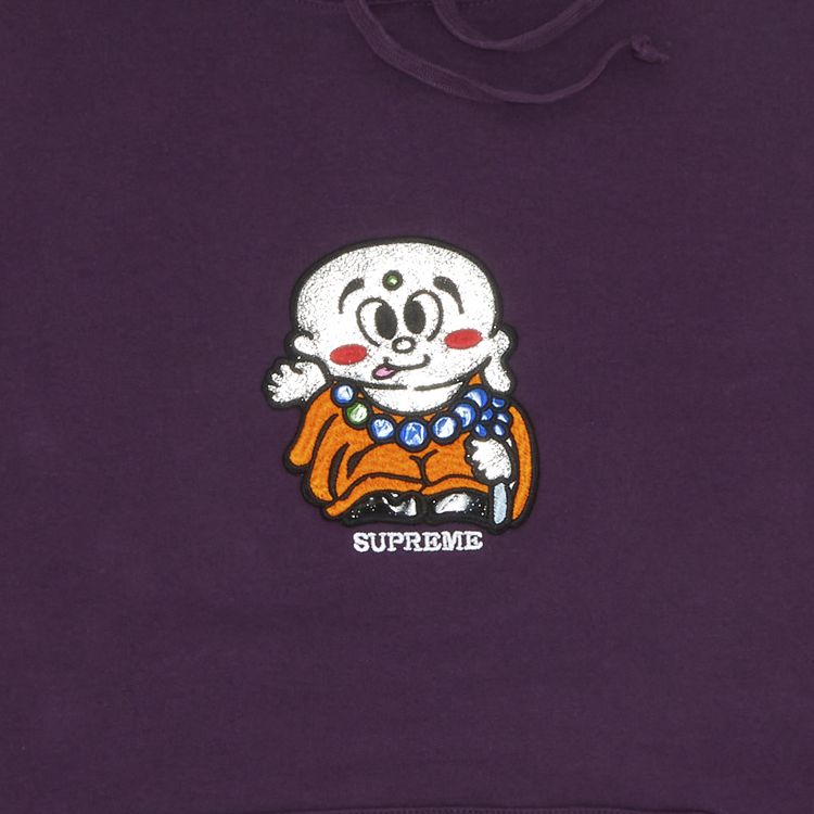 Supreme AOI Buddha Hooded Sweatshirt Eggplant