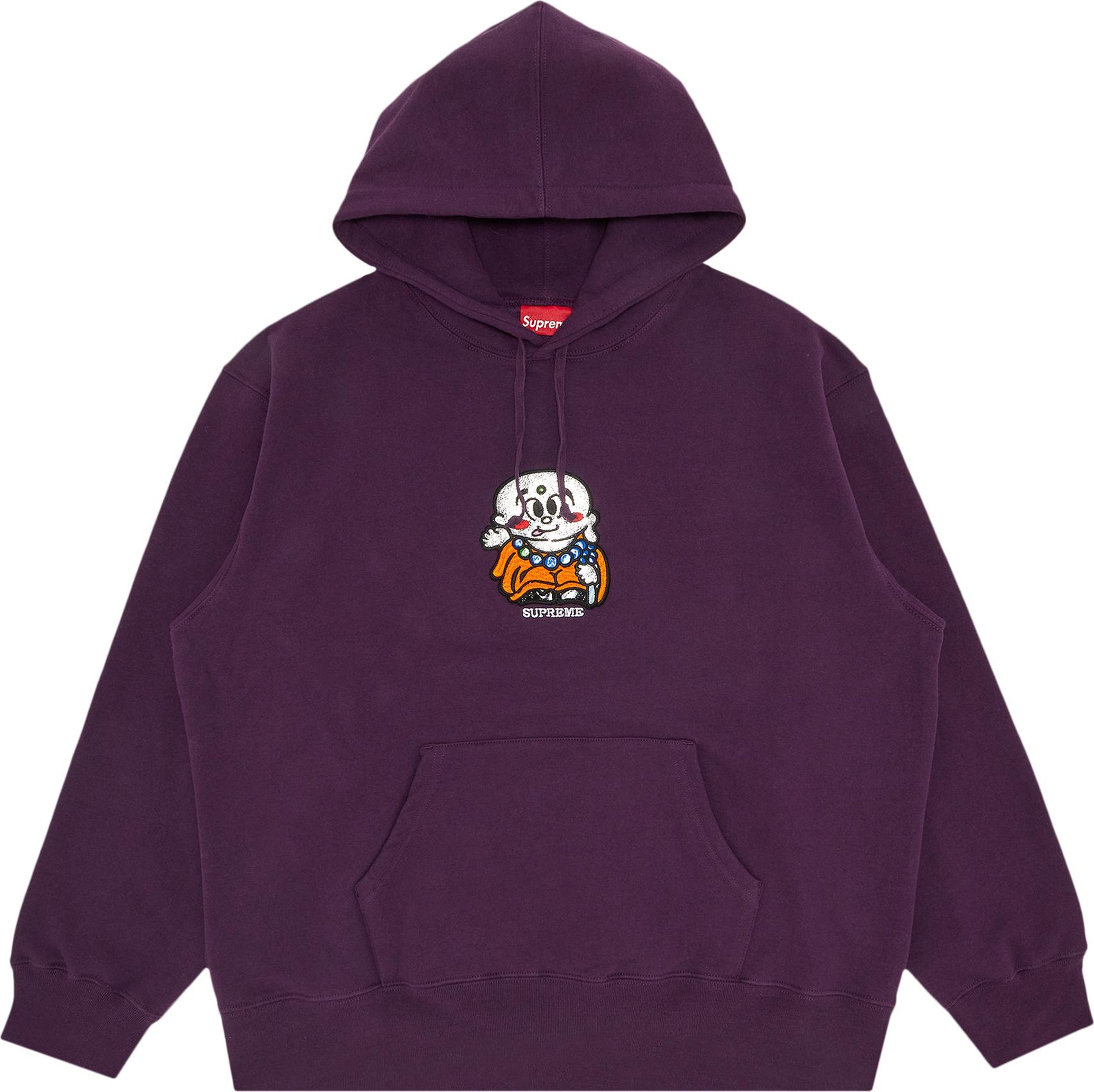 Buy Supreme AOI Buddha Hooded Sweatshirt 'Eggplant' - SS23SW69 EGGPLANT