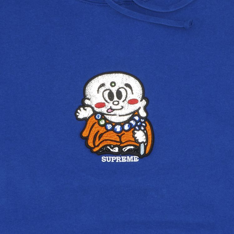 Supreme AOI Buddha Hooded Sweatshirt Royal