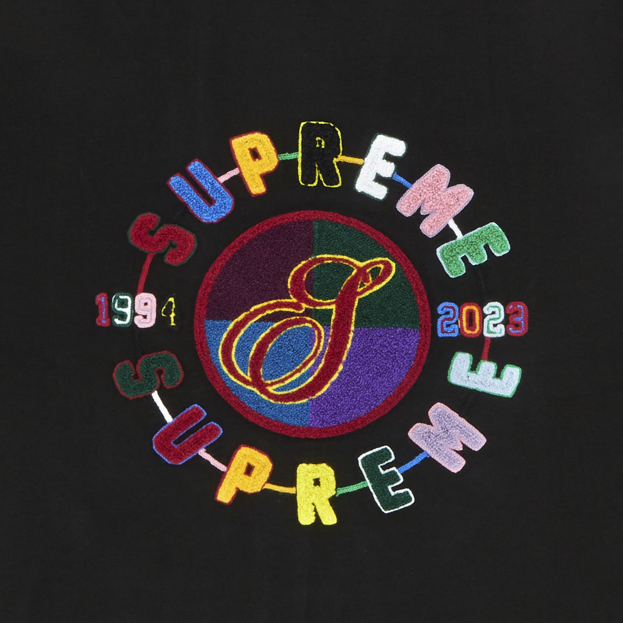 Buy Supreme Chenille Crest Short-Sleeve Top 'Black