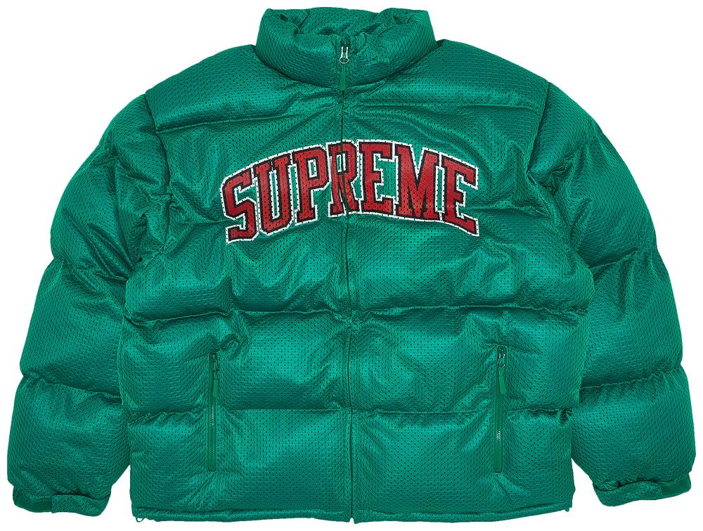 Buy Supreme Mesh Jersey Puffer Jacket 'Green' SS23J28 GREEN GOAT