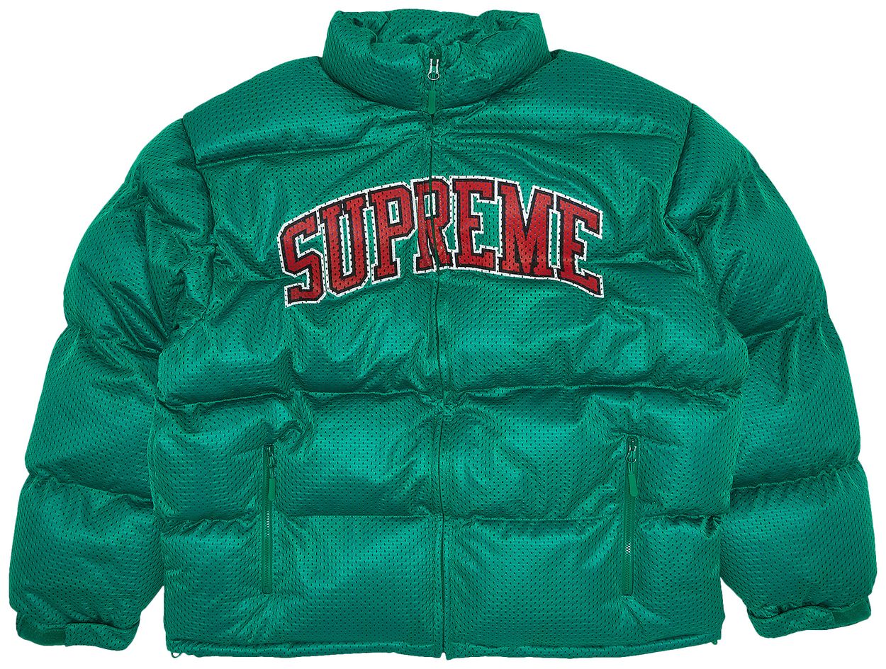 Buy Supreme Mesh Jersey Puffer Jacket 'Green' SS23J28 GREEN GOAT