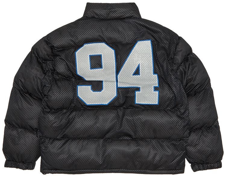 Supreme Mesh Jersey Puffer Jacket Black