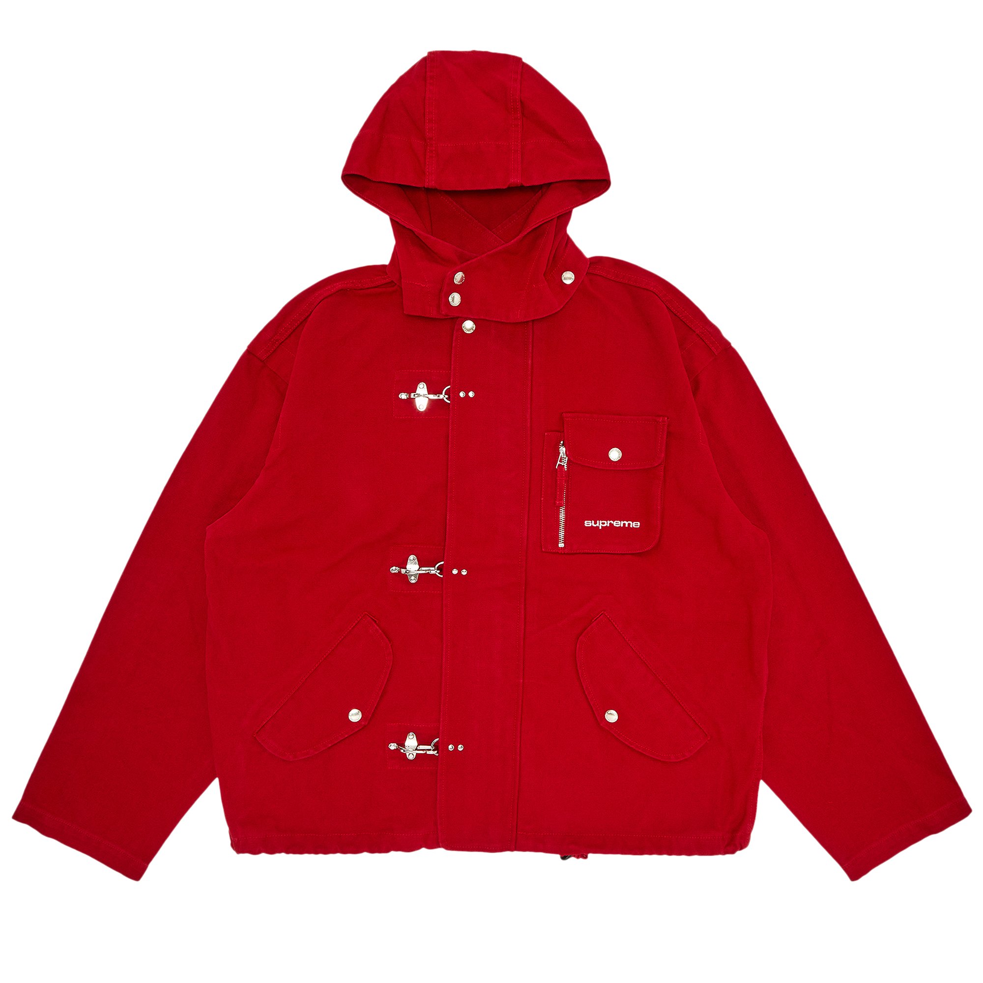 Supreme Canvas Clip Jacket 'Red'