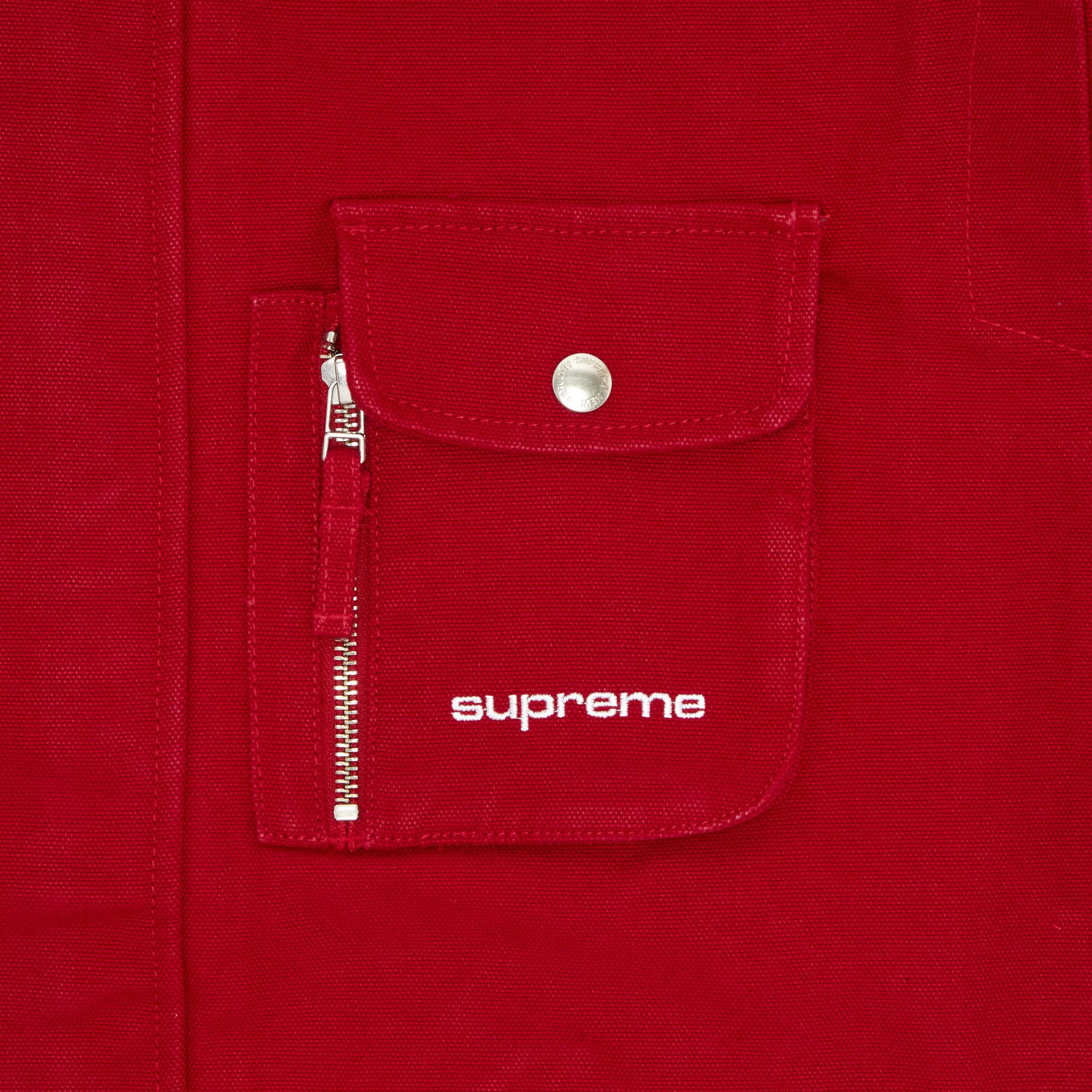 Buy Supreme Canvas Clip Jacket 'Red' - SS23J31 RED | GOAT